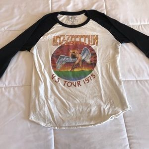 Led Zepellin Band Shirt Girls XL